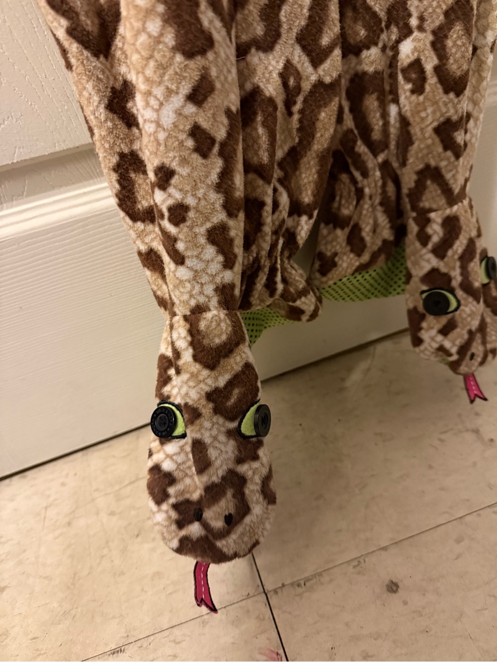 Nick & Nora Brown and Cream Leopard Print Zip-Front Sleepwear - Picture 2 of 3